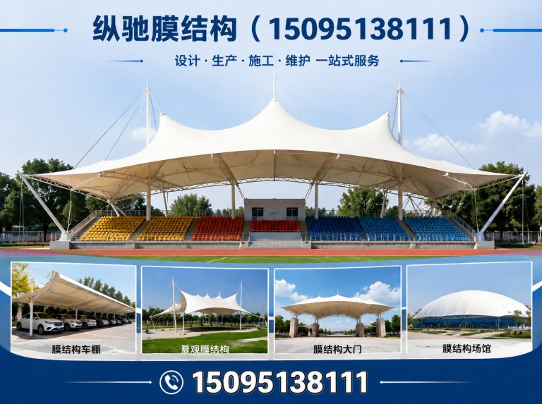 青州市膜结构车棚展示图